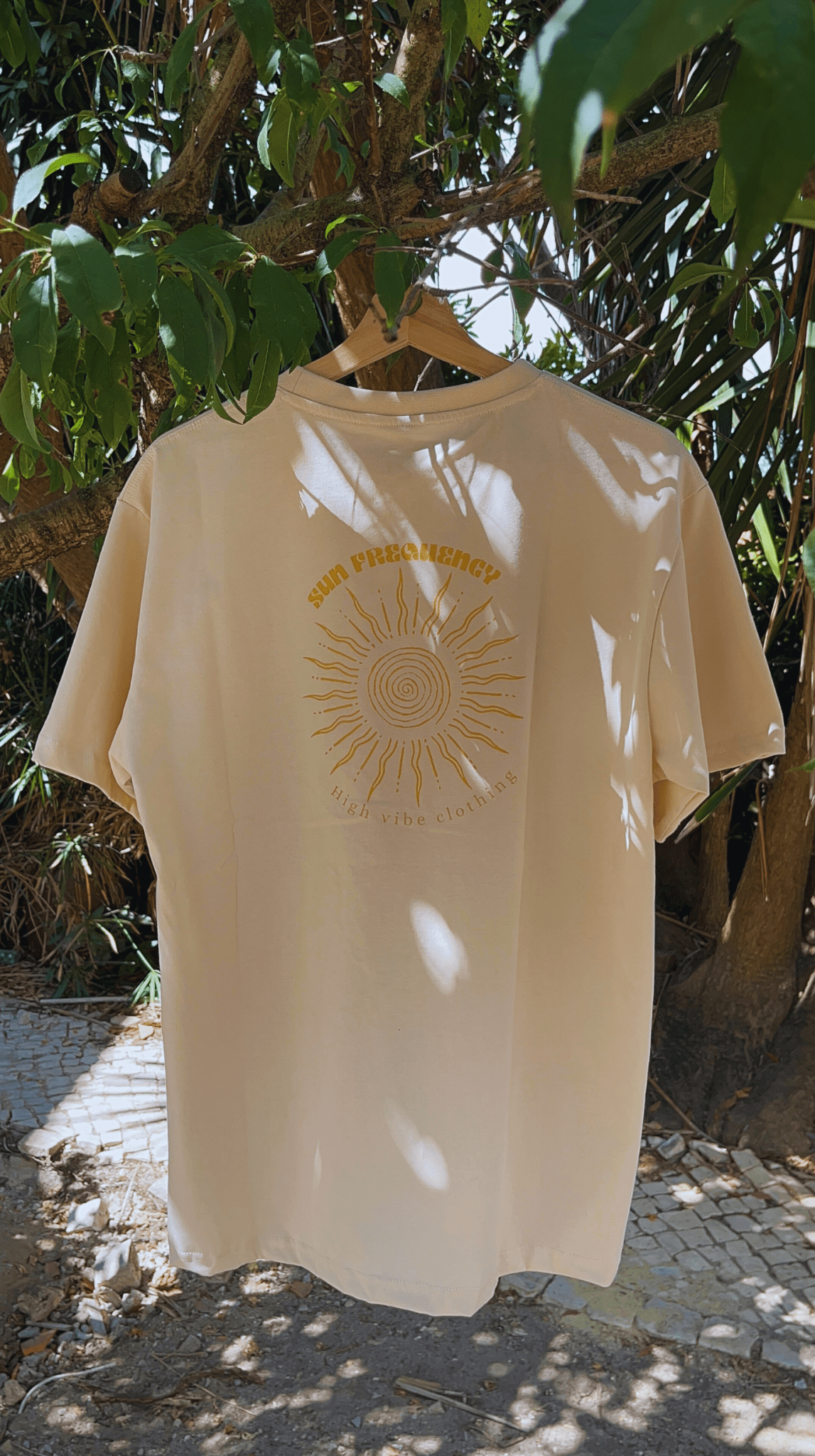 Sun Frequency LaunchTee - Beige