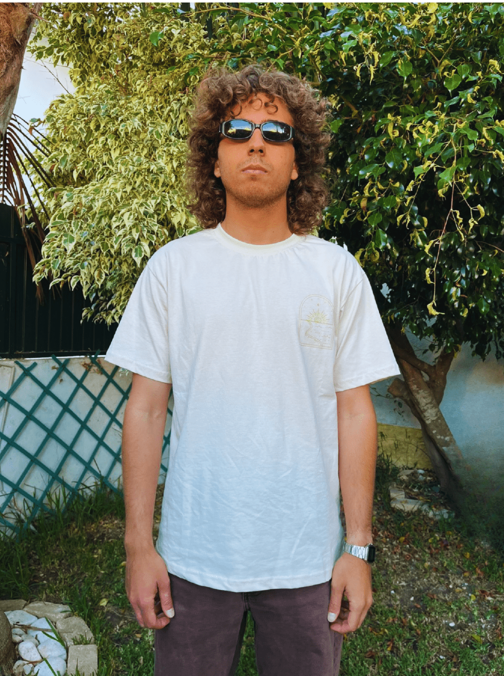 Sun Frequency LaunchTee - Beige