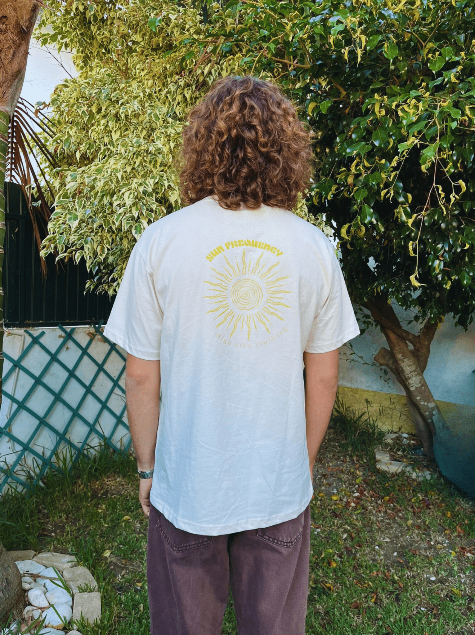 Sun Frequency LaunchTee - Beige
