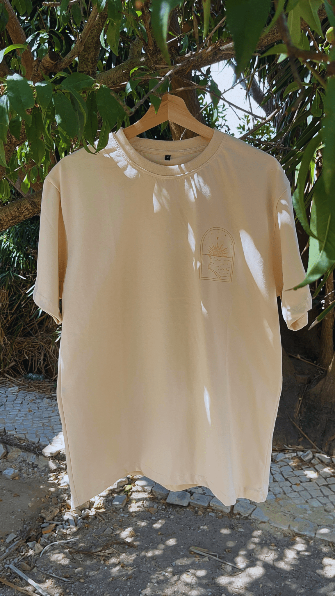 Sun Frequency LaunchTee - Beige